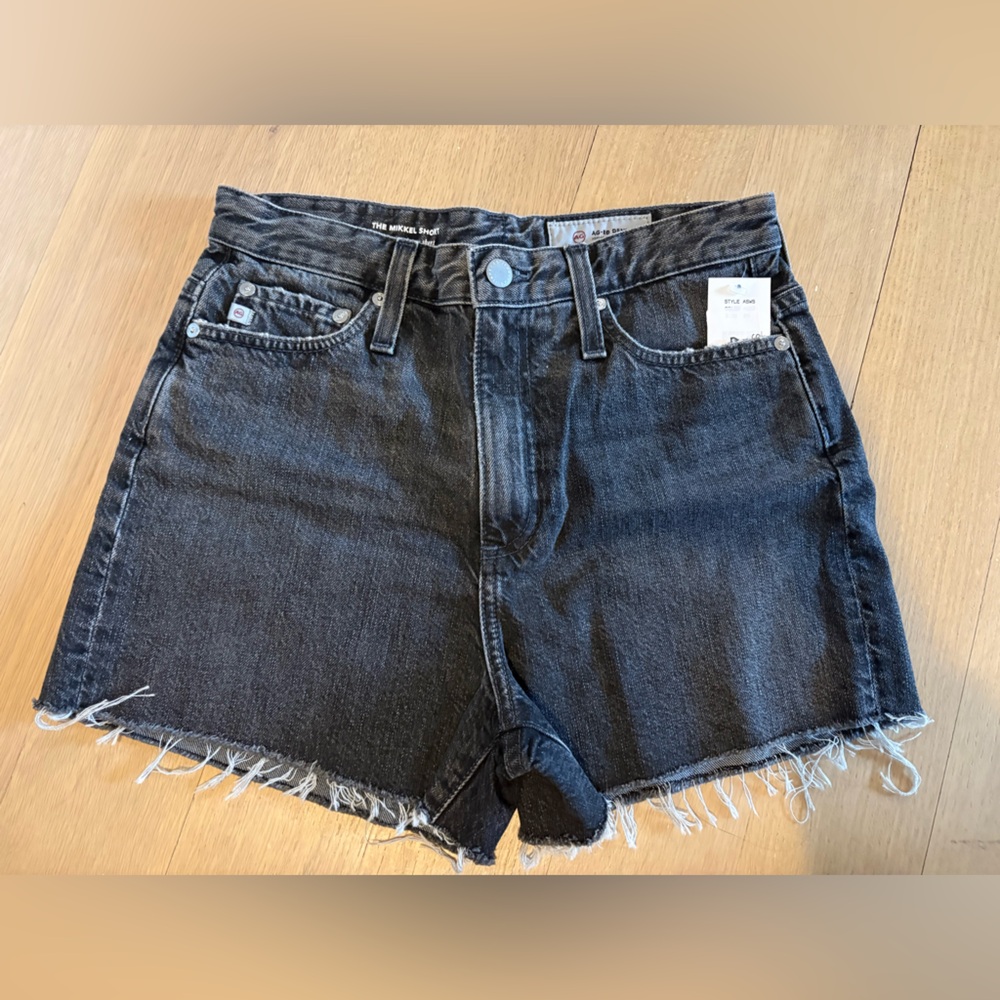 Ag Adriano Goldschmied Charcoal Denim Shorts